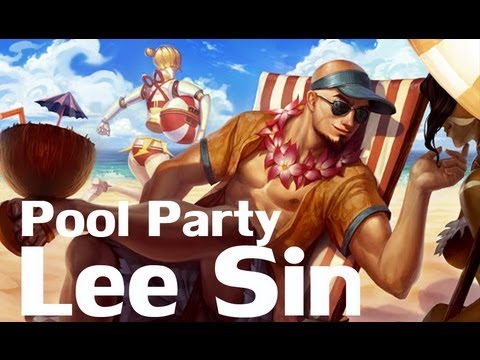 Pool Party Lee Sin - Skin Preview [FullHD]