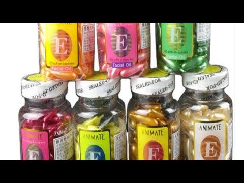 Different colors of vitamin E oils and their uses