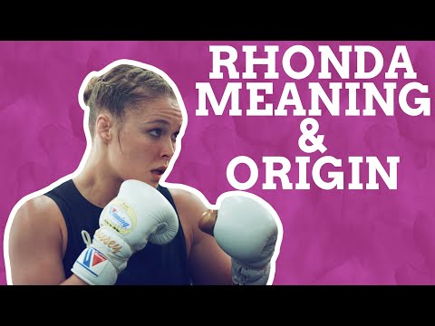 Is Rhonda The Noisiest Name?