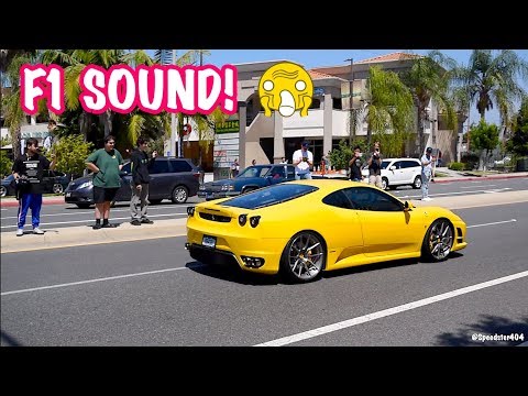 These Ferrari F430 S-Line Exhaust SOUNDS LIKE AN F1 CAR! Loud Exhaust Making Car Alarms Go Off