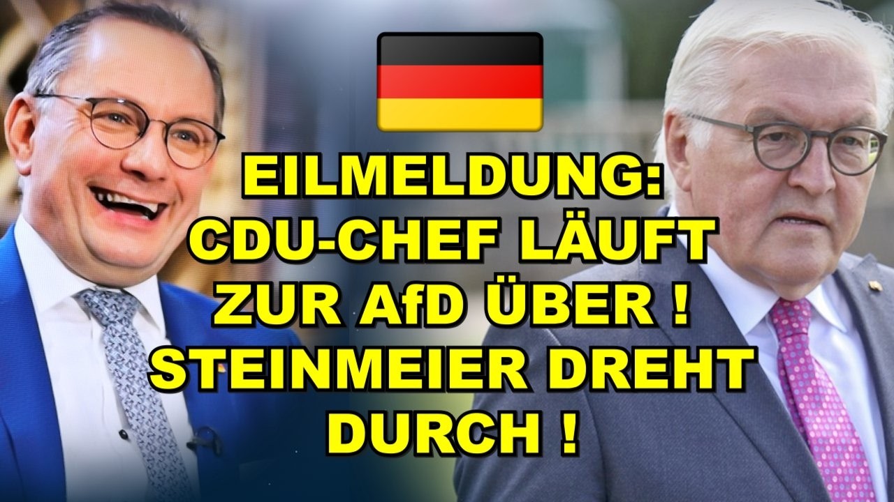 EIL: CDU-Chef LÄUFT zur AfD ÜBER!