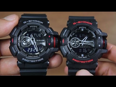 CASIO G-SHOCK GA-400-1B VS G-SHOCK GA-400HR-1A
