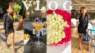 VLOG ; New microwave | New wig | My man surprised me | Lunch date | Gym | Healthy shot 💓😊!