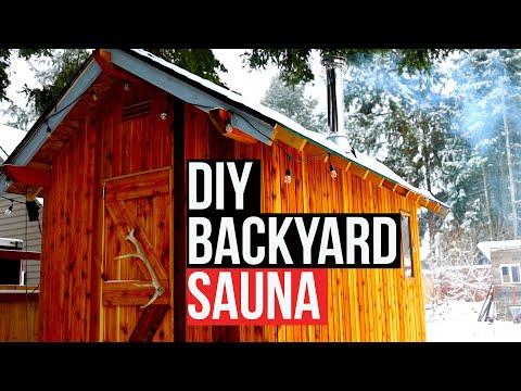 Off-Grid Sauna Build from Scratch (it gets HOT AF)