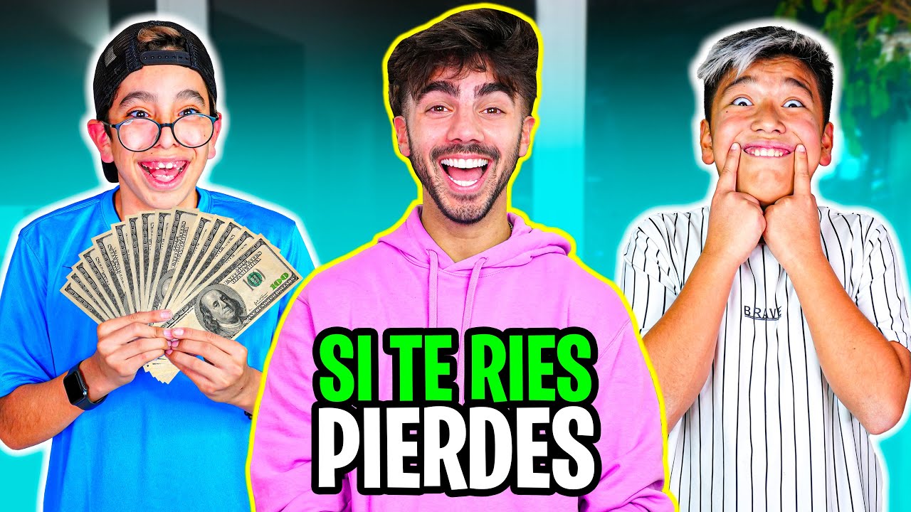 SI ME HACES REIR TE DOY $1000 *con mis vecinos*