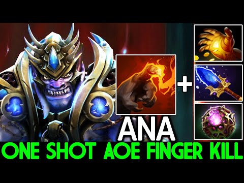 ANA [Lion] Crazy Power Scepter One Shot AOE Finger Kill Dota 2