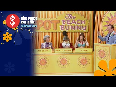 Johnny Olson and “TPIR” Models Have Fun With Spot the Beach Bunny SHOWCASE! The Price Is Right 1984
