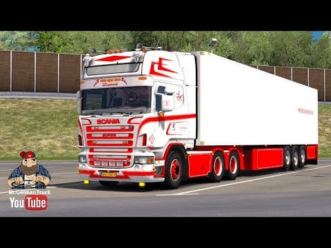 [ETS2 v1.28] Scania R620 Topline Jesper Hansen & Trailer + Cabin DLC ready
