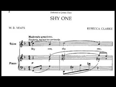 Rebecca Clarke - Shy One for Voice & Piano (Score video)