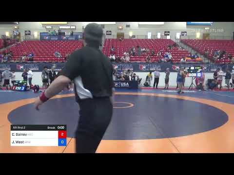 58 Lbs Rr Rnd 2 - Carson Gainey, Mad Cow Wrestling Club Vs Jesse West, Mat Pack Wrestling Club 075