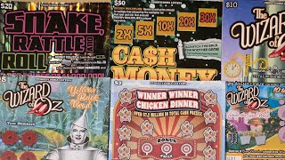 BIG WINS NEW AUGUST 2026 PENNSYLVANIA LOTTERY SCRATCH OFF TICKETS WIZARD OF OZ! CASH MONEY! WINNERS