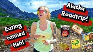 Trying 10+ cans of fish SUBSCRIBERS sent me on my Alaska weekend!🐟🐟🚗🏔️