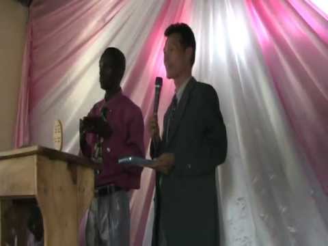 Rev. Cletus Tukai, EAPTC Tanzania/Swahili Africa director appreciation segment (Dr. Paul Sungro Lee)