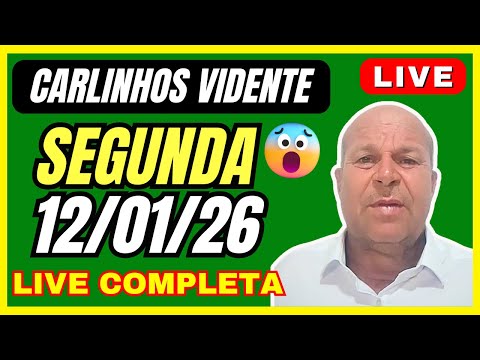CARLINHOS VIDENTE LIVE PREVISÕES SEGUNDA  12/01/26 🙏🇧🇷 #carlinhosvidente #previsões