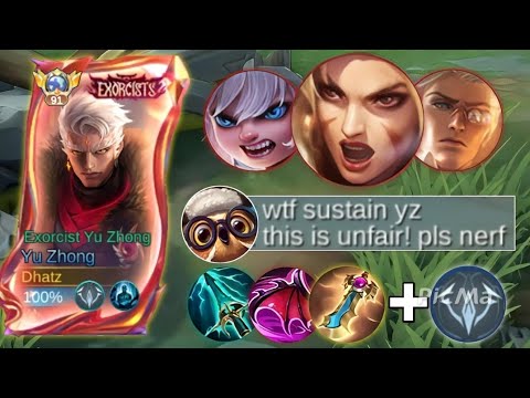REASON WHY YU ZHONG CAN SUSTAIN MORE ON TEAM FIGHTS USING THIS BUFF ITEM BUILD!!