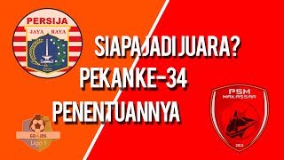 Persaingan Persija Jakarta dan PSM Makassar Berlanjut hingga Pekan Terakhir LIga 1 2018