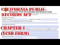 California Public Records Act (Chapter-1) - VCSD Form - Trespass My Eyes California Public Records Act (Chapter-1) - VCSD Form