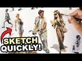 How To Sketch People In 2 Simple Steps With PAINT