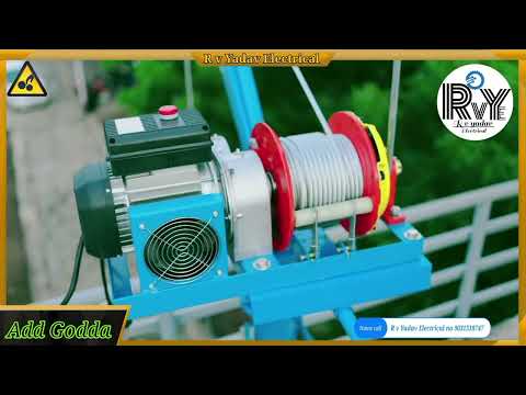 #video 400 kg mini crane premium brand   Manufacturers of construction #R v Yadav Electrical World 