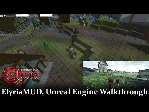 ElyriaMUD, Unreal Engine Walkthrough | Chronicles of Elyria Pre-Alpha Footage