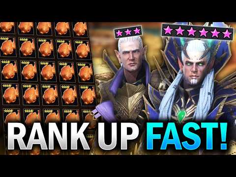 LEVEL UP CHAMPIONS LIKE THIS for FAST 60s! (Best Rank Up Tips) - Raid Shadow Legends Guide
