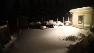preview picture of video 'Snowstorm Linus Timelapse'
