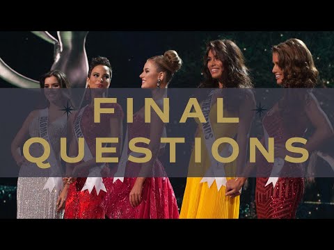 63rd MISS UNIVERSE - Final Questions! | Miss Universe