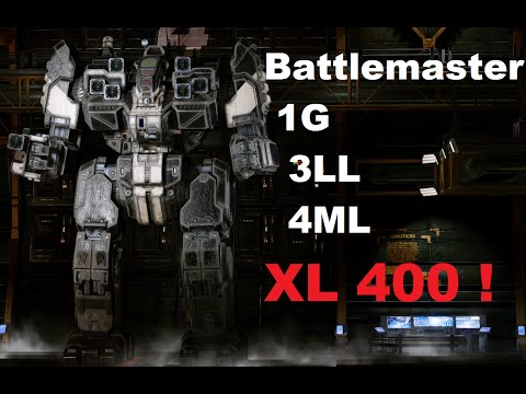 MechWarrior Online : BLR-1G Lopsided (3x LLas, 4x MLas, XL400)