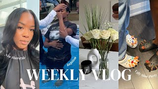 VLOG: I got Baptized! My Testimony, Ugly Shoe Party, Sheet Cake, more!