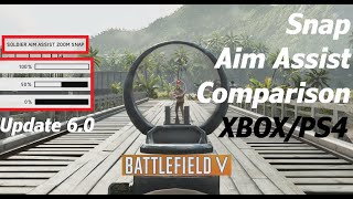 Battlefield V - Snap Aim Assist Comparison - 100% - 50% - 0% - Update 6.0