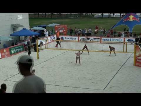 Beach Volleyball Russia Final 2014 Sochi 1st place Moiseeva-Syrtseva and Ukolova-Momol