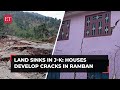 Land sinks in J-K: Residents relocate as houses develop cracks, road gets damaged at Ramban