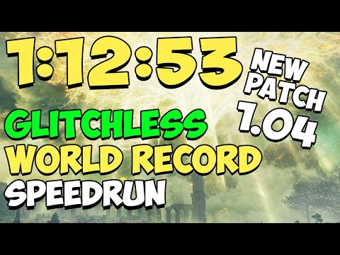 Elden Ring Any% Glitchless Speedrun Former WORLD RECORD (1:12:53) | PATCH 1.04