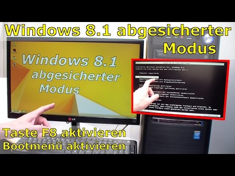 Windows 8.1 abgesicherten Modus aufrufen - Taste F8 aktivieren