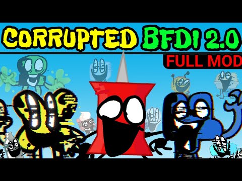 Friday Night Funkin' VS Pibby BFDI 2.0 - Battle for Corrupted Island V2 | Pibby X FNF (Pibby BFB V2)