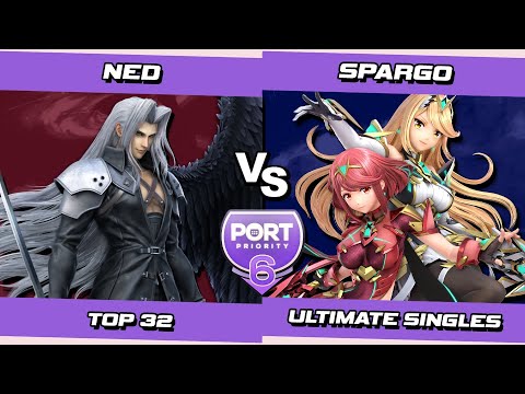 Port 6 Top 32 - Ned (Sephiroth) Vs. Sparg0 (Pyra & Mythra) SSBU Ultimate Tournament