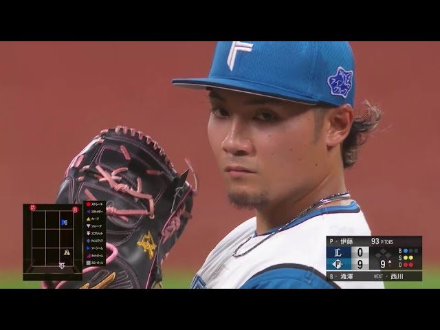 【9回表】今季2度目のマダックス!! ファイターズ・伊藤大海 9回94球7奪三振で8勝目!! 2024年7月28日 北海道日本ハムファイターズ 対 埼玉西武ライオンズ