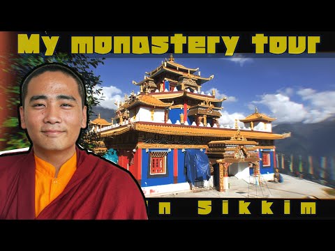 My Monastery TOUR || Denjong Mindrolling monastery in Sikkim || Zangdopalri 
