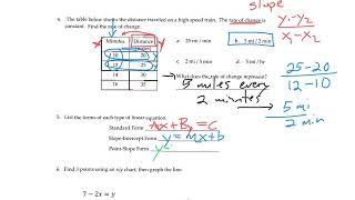 Linear Test Review #4-6