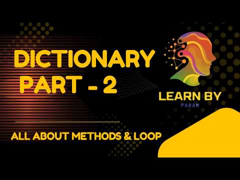 Learn Python Dictionary Part 2 Keys Values Items Get Update Learnbyparam Python