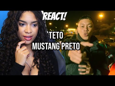 Gringa reage a TETO - Mustang Preto