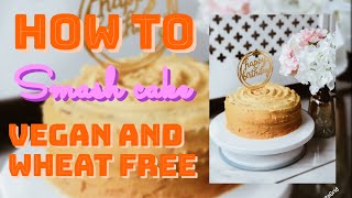 Homemade Vegan and Wheat Free Smash Cake with Kenwood FP195 Food Processor | #LifeWithEJ