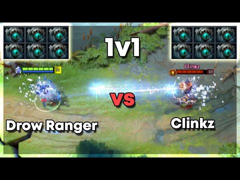 Drow Ranger vs Clinkz with 6x Skadi | Level 30 Dota 2 1v1 | Who Will Win?