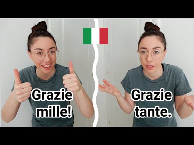 Videouttalande av Grazie Italienska