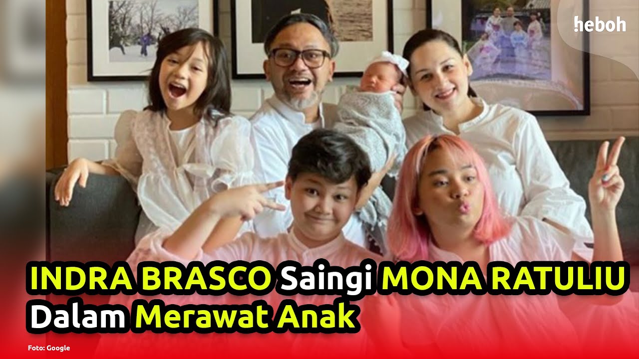 Indra Brasco Saingi Mona Ratuliu Dalam Merawat Anak