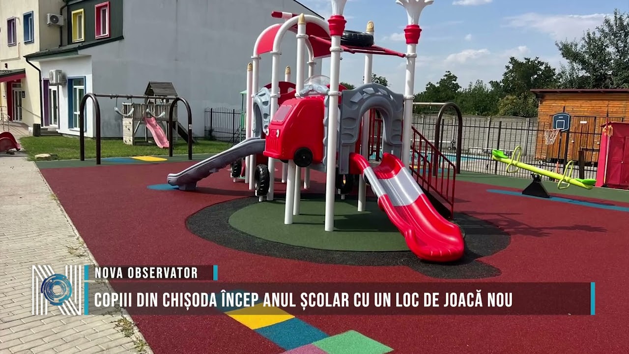 Copiii din Chișoda încep anul școlar cu un loc de joacă nou