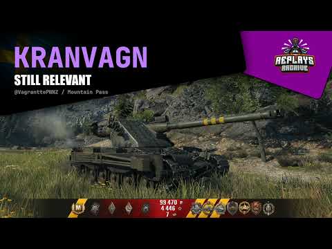 Kranvagn - Still relevant / 9 frags, 8219 damage, 1482 exp., Mountain Pass, World of Tanks