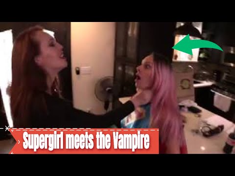 Supergirl meets the Vampire sample