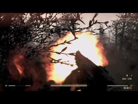 Fallout 76 Wastelanders - Here To Stay: Ravenous Floater Flamer Combat In Space Knob Channels (2020)