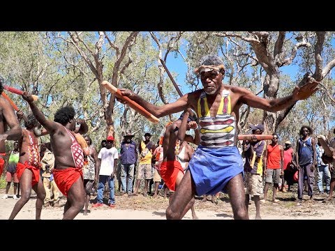Gurrujurjurg - Baru (Saltwater Crocodile) & Nabi (Honey Bee) - Numbulwar Mardayin